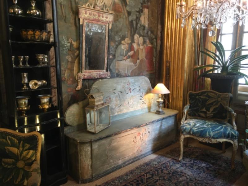 Paire de casa banca ( bancs-coffre ) époque XVIII ème et patine d’origine 