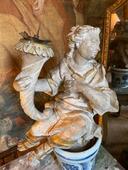 Ange en bois sculpté d’époque XVIII ème