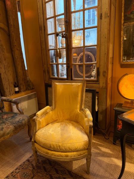 Bergère d’époque Louis XVI    ( patine d’origine )