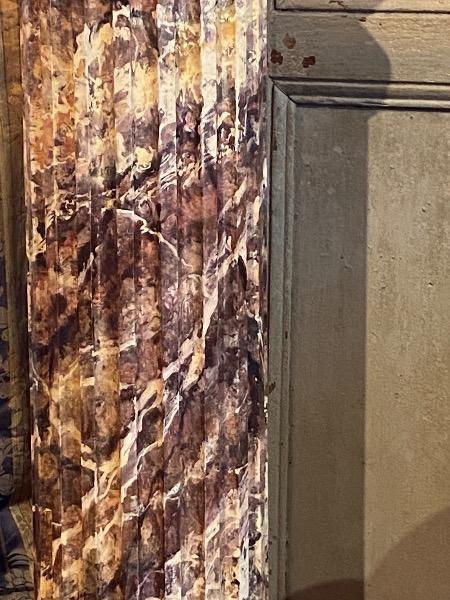 Colonne socle bois faux-marbre XiX ème
