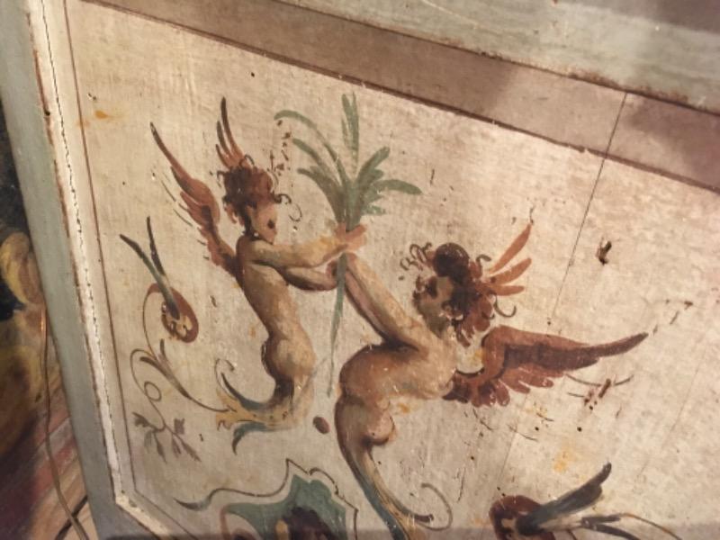 Commode italienne d’époque fin XVIII ème ouvrant sur 2 tiroirs ( région des Marches )