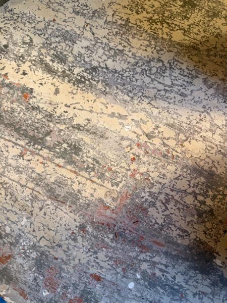 Console 1/2 lune en bois peint directoire ( belle patine )