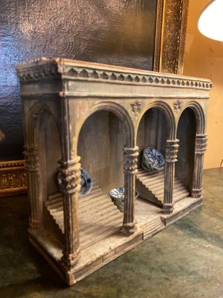 Élément d’architecture miniature ‘ Loggia dei Lanzi à Florence ´