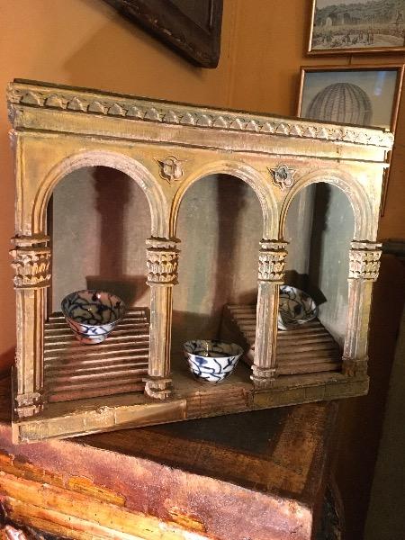 Élément d’architecture miniature ‘ Loggia dei Lanzi à Florence ´