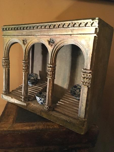 Élément d’architecture miniature ‘ Loggia dei Lanzi à Florence ´