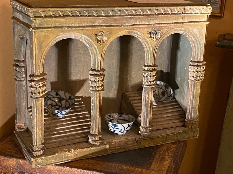 Élément d’architecture miniature ‘ Loggia dei Lanzi à Florence ´