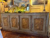 Enfilade peinte ( sud de la France ) 18 ème ( dos rapporté profondeur réduite )