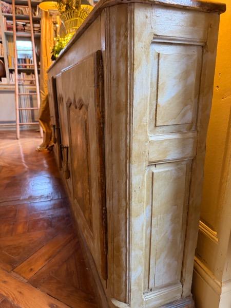 Enfilade peinte ( sud de la France ) 18 ème ( dos rapporté profondeur réduite )