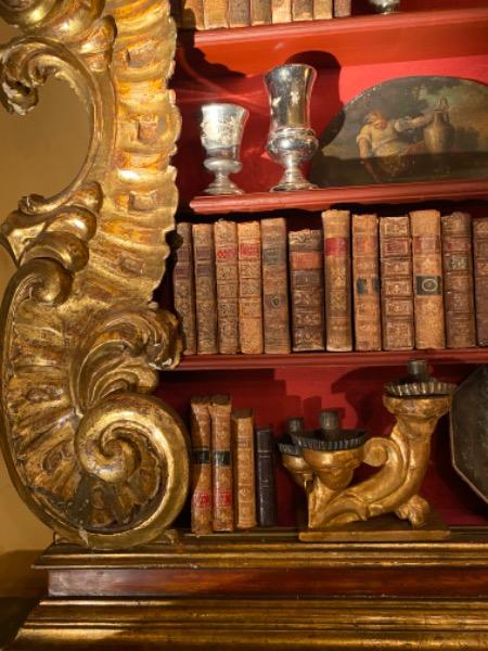 Étagère ( élément en bois doré régence ) Sicile XVIII ème