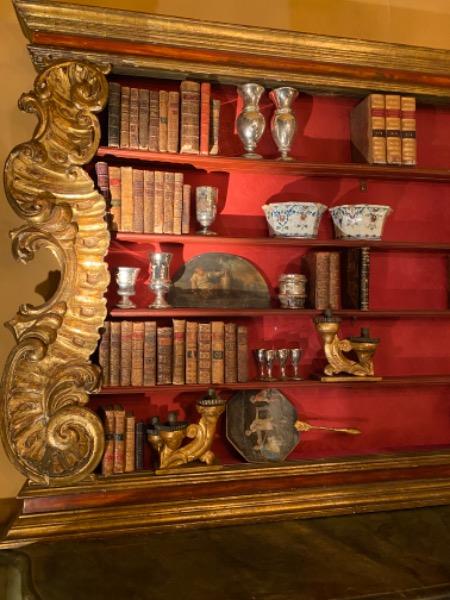 Étagère ( élément en bois doré régence ) Sicile XVIII ème