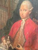 Grand portrait d’un homme de qualité d’époque 18 ème ( à restaurer )
