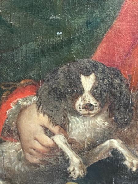 Grand portrait d’un homme de qualité d’époque 18 ème ( à restaurer )