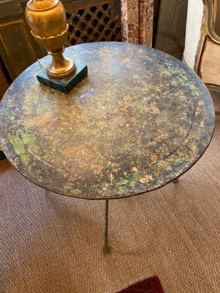 Guéridon de jardin en fer XIX ème