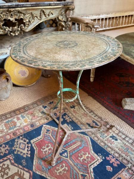 Gueridon de jardin en métal XIX ème