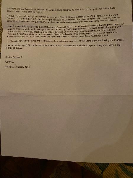 HSToile ( Domenico Carpinoni ) représentant ‘ la naissance de la vierge Marie ‘ XVII ème