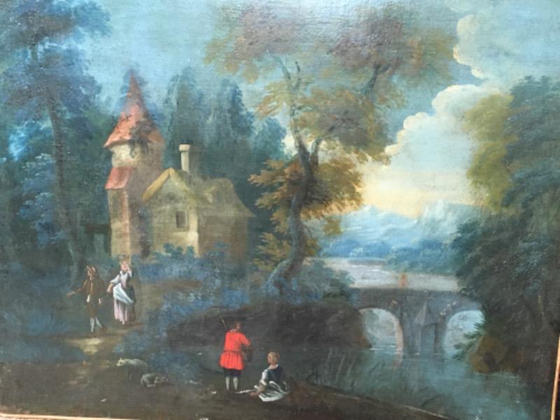 HSToile ‘ scène champêtre ´ d’époque 18 ème