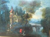 HSToile ‘ scène champêtre ´ d’époque 18 ème