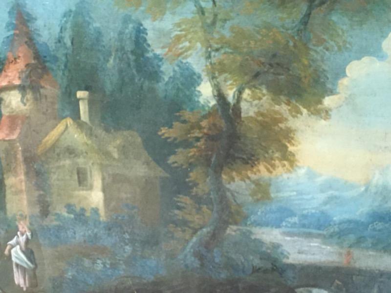 HSToile ‘ scène champêtre ´ d’époque 18 ème