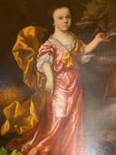 Important portrait d’une jeune fille de qualité ( autour de 1700 )