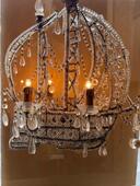 Lustre-caravelle à 4 lumières ( Italie XX ème )                             