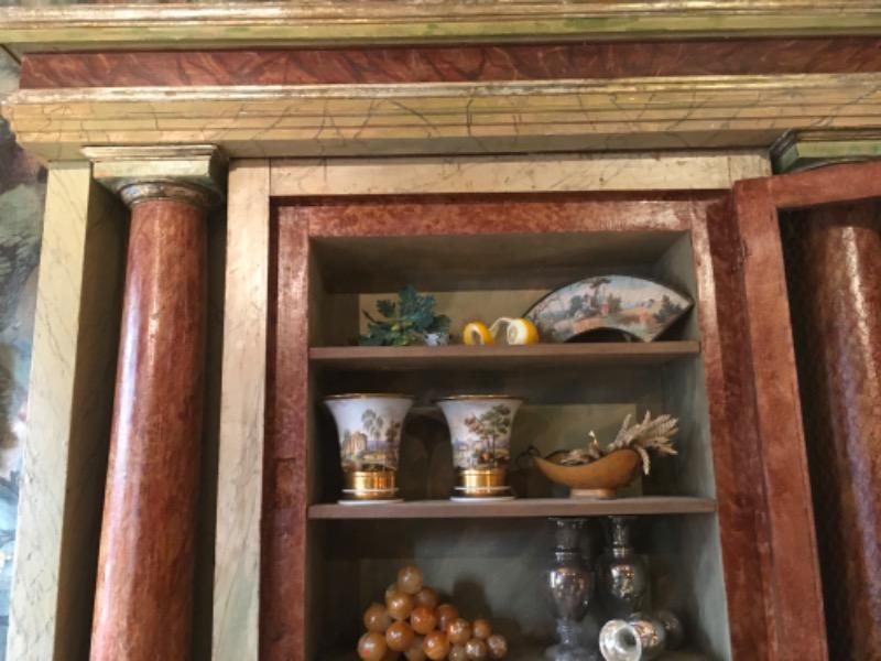 Meuble de boiserie formant 2 corps début XIX ème (provenance Milan )