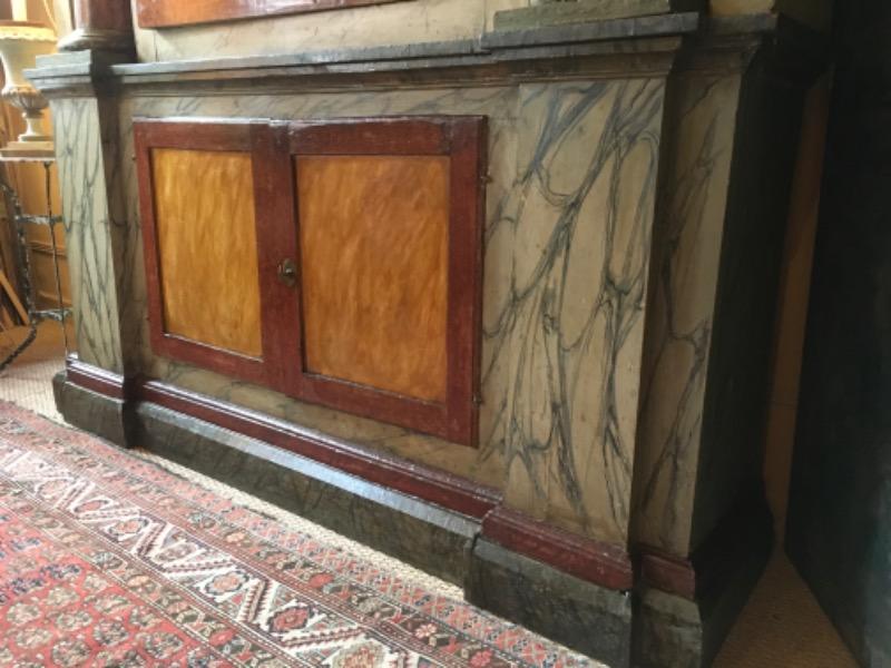 Meuble de boiserie formant 2 corps début XIX ème (provenance Milan )