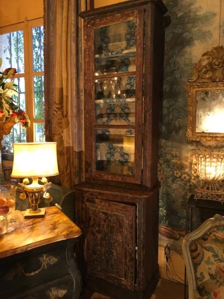 Paire de bibliothèques vitrées XIX ème ( vitres anciennes)