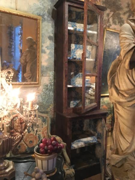 Paire de bibliothèques vitrées XIX ème ( vitres anciennes)