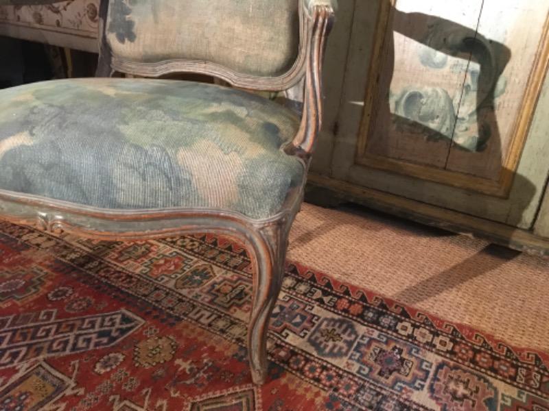 Paire de larges fauteuils d’époque Louis XV ( sud de la France ) 