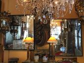 Paire de miroirs italiens ( au mercure )
