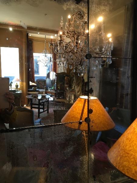 Paire de miroirs italiens ( au mercure )