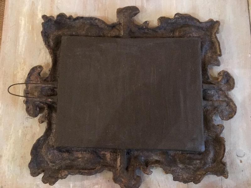 Paire de miroirs italiens XVIII ème cadre en papier mâché 