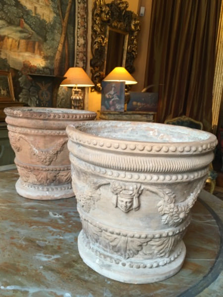 Grand pot napolitain en terre cuite