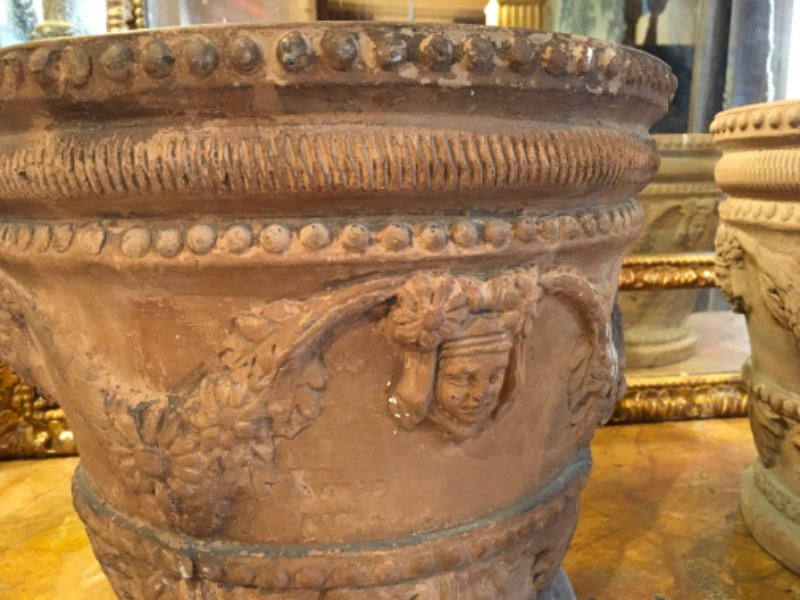 Grand pot napolitain en terre cuite