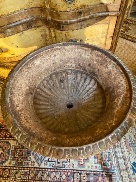 Paire de vasques en fonte XIX ème