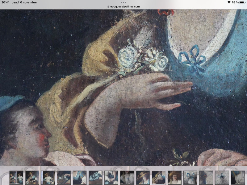 Paire d’huiles sur toile ( portraits école italienne) XVIII ème