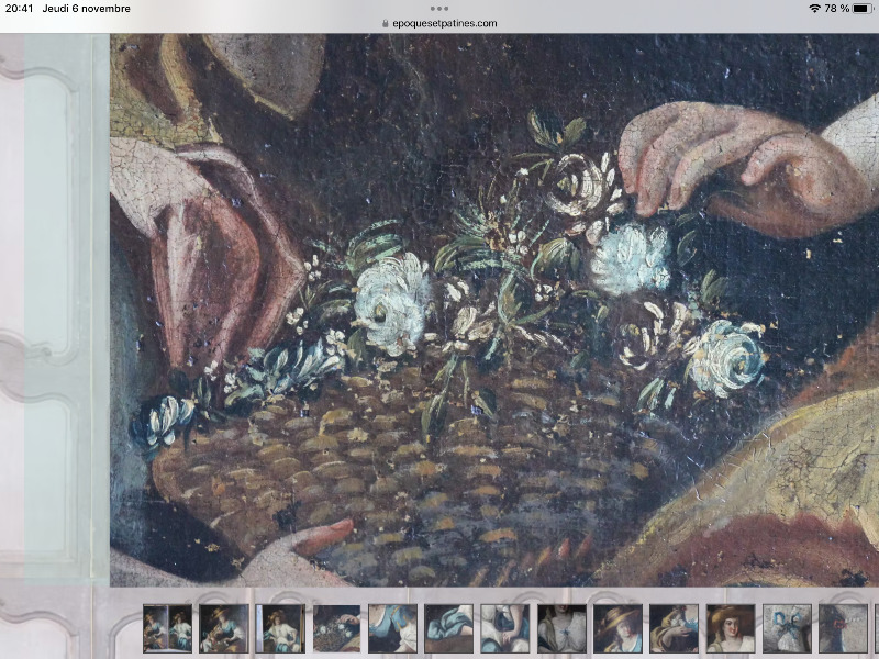 Paire d’huiles sur toile ( portraits école italienne) XVIII ème