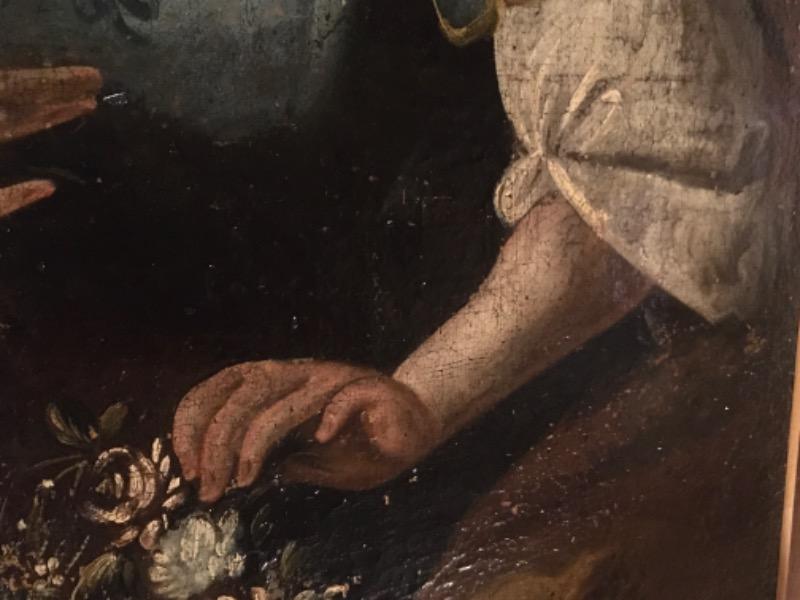 Paire d’huiles sur toile ( portraits école italienne) XVIII ème