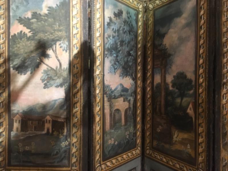 Paravent 5 feuilles Italie XVIII ème ( Piémont )