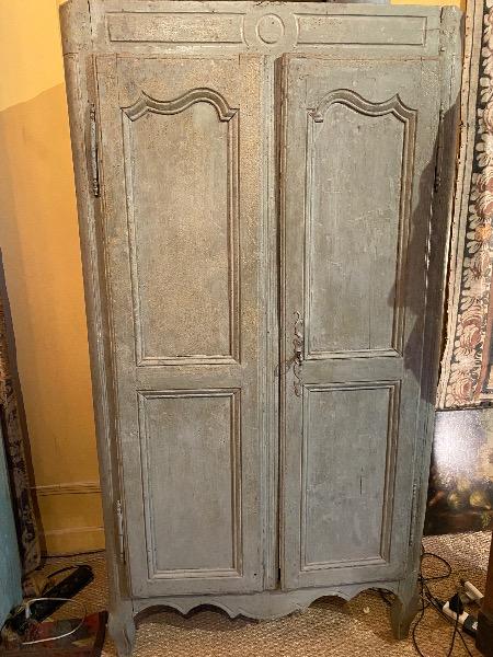 Petite armoire provençale peinte XVIII ème