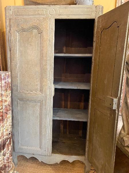 Petite armoire provençale peinte XVIII ème
